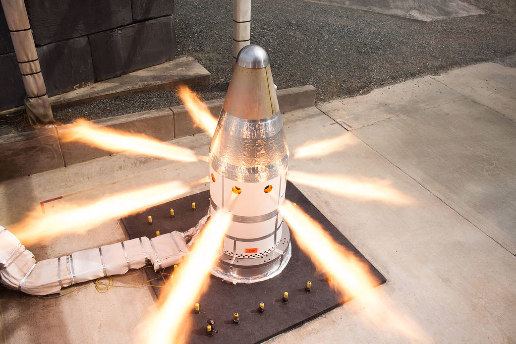 Orion Launch Abort System Attitude Control Motor Hot-Fire Test