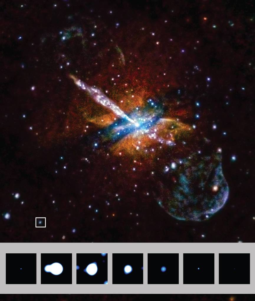 An Old Elliptical Galaxy with a New Surprise