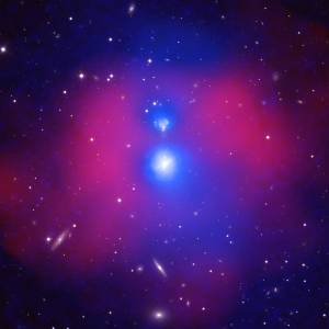 Colliding galaxy clusters in system NGC 6338.