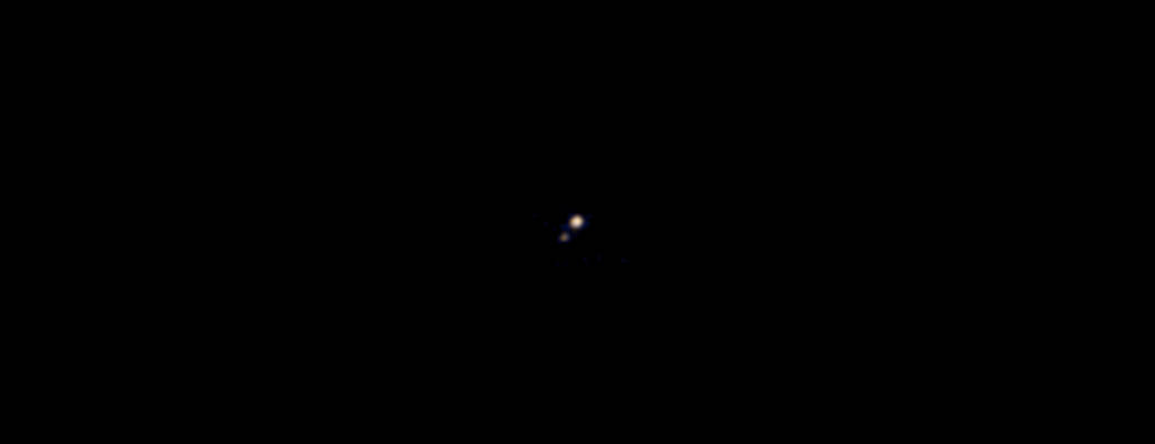 First Pluto-Charon Color Image