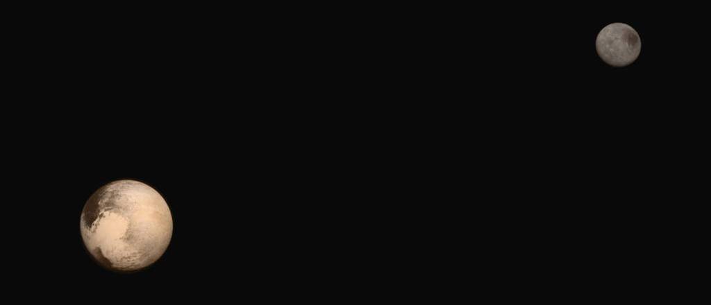 Pluto and Charon in Natural Color