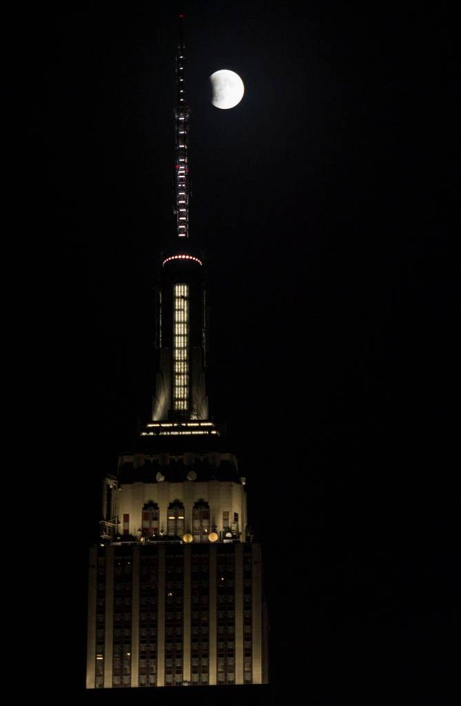 Supermoon Eclipse in New York City