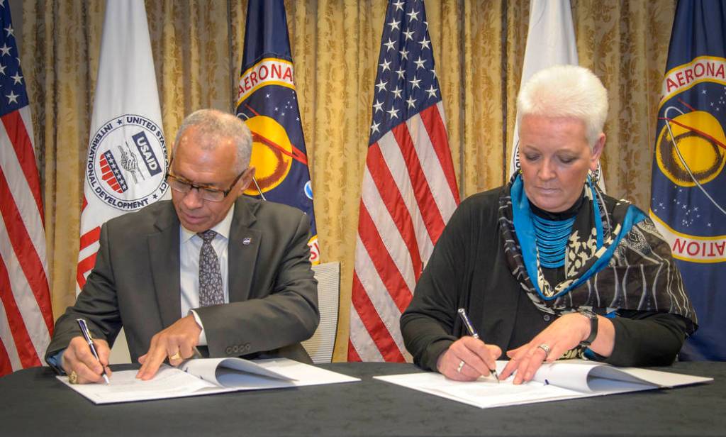 NASA and USAID Sign Memorandum of Understanding
