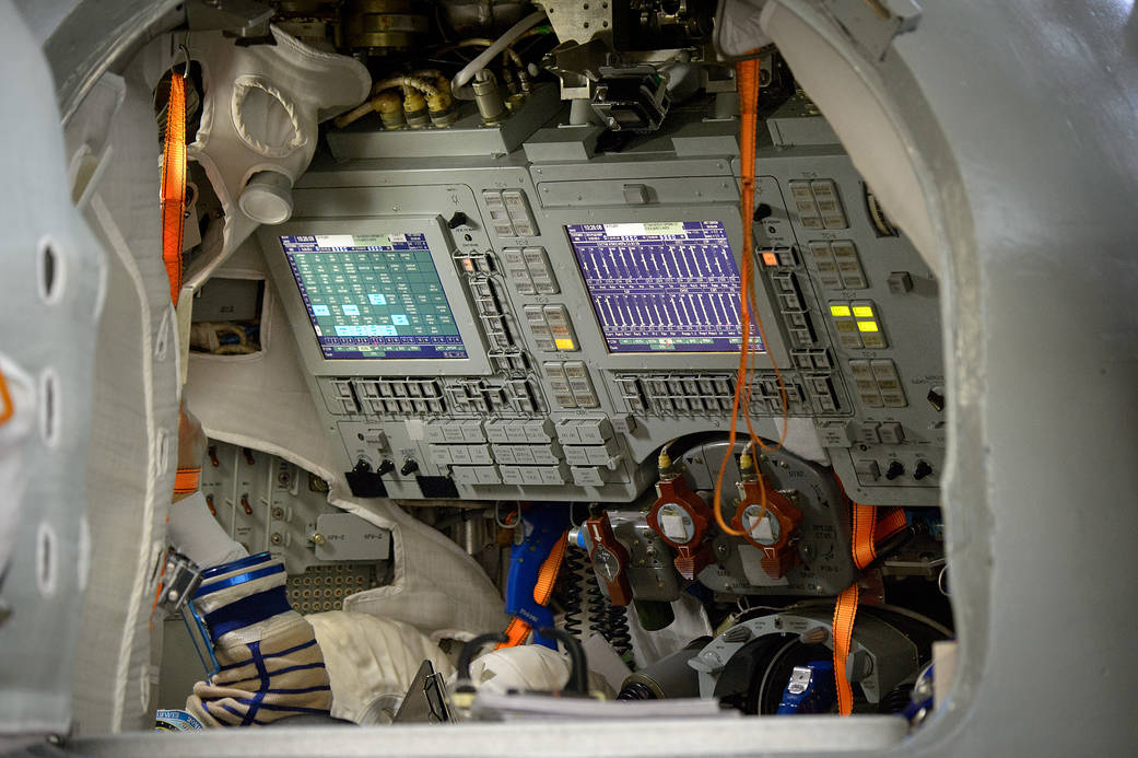 The Interior of the Soyuz Simulator