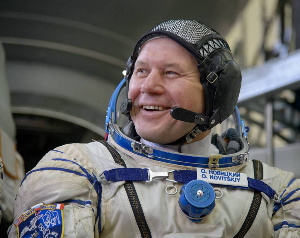 Cosmonaut Oleg Novitskiy of Roscosmos
