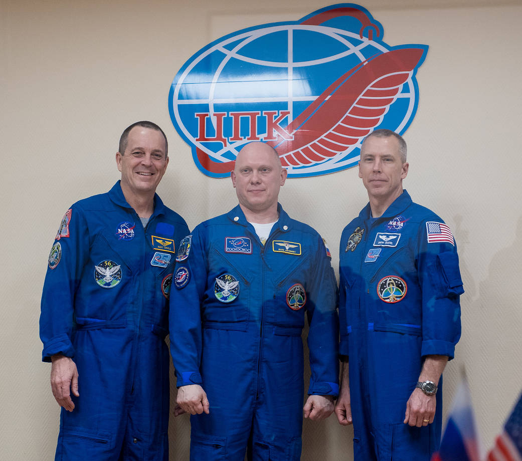 Expedition 55-56 Crew Portrait after Press Conference