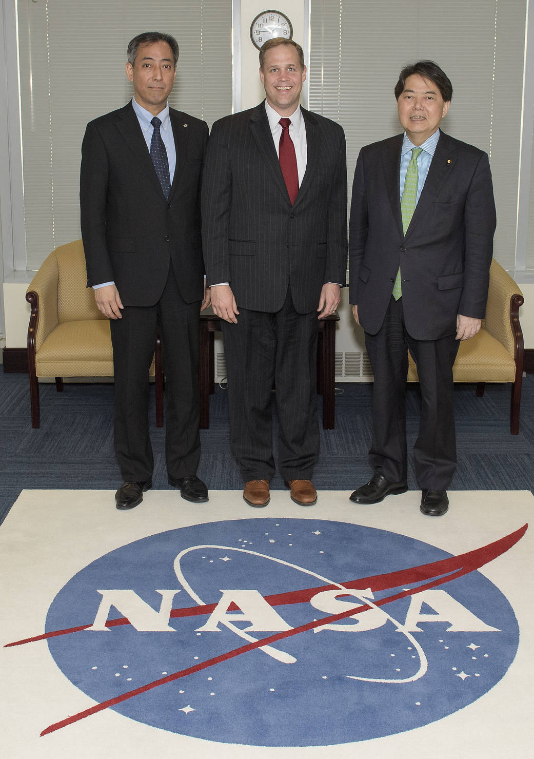 NASA Administrator Bridenstine with Japan Minister of Education and President of JAXA