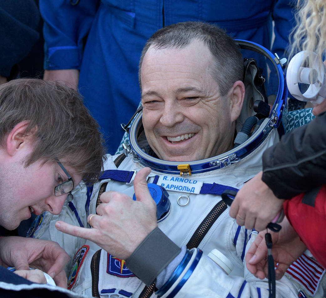 Expedition 56 Flight Engineer Ricky Arnold of NASA