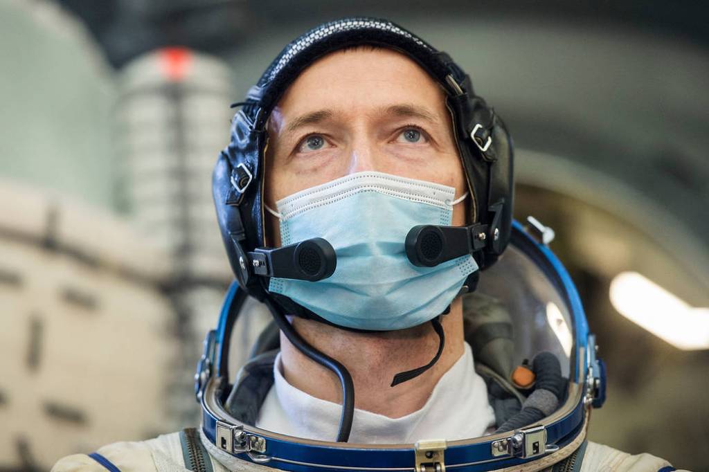 Sergey Ryzhikov of Roscosmos is seen during Soyuz qualification exams