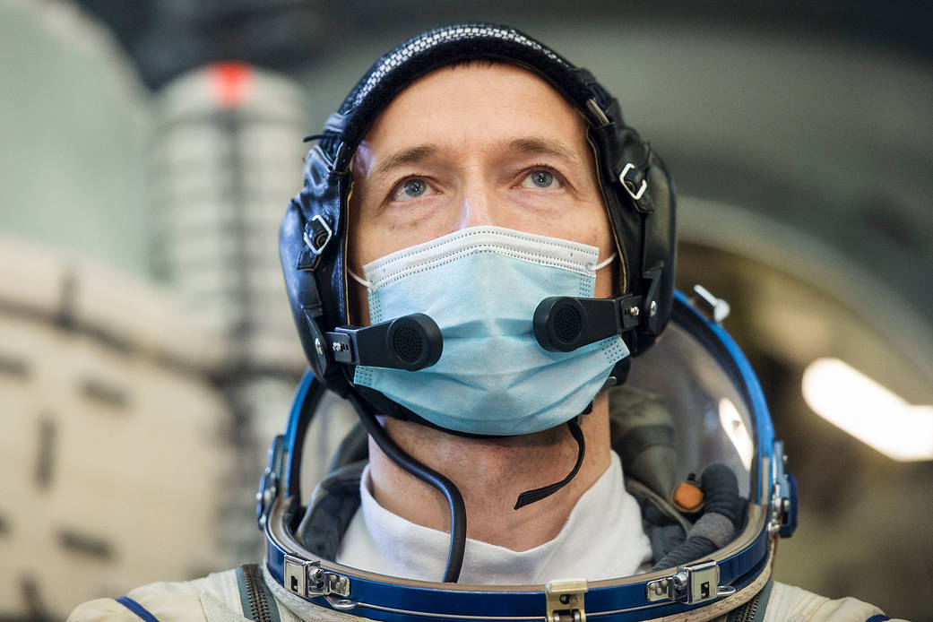Sergey Ryzhikov of Roscosmos is seen during Soyuz qualification exams