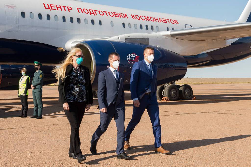 Expedition 64 prime crew members arrive in Baikonur, Kazakhstan