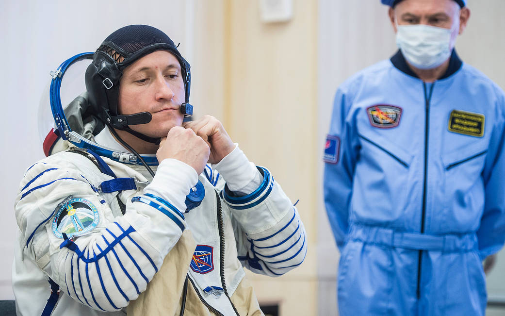 Cosmonaut Sergey Kud-Sverchkov of Roscosmos