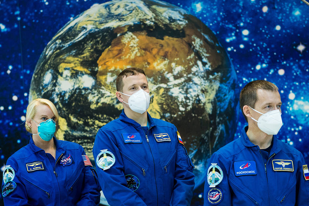 Expedition 64 crew members tour the Baikonur Cosmodrome Museum