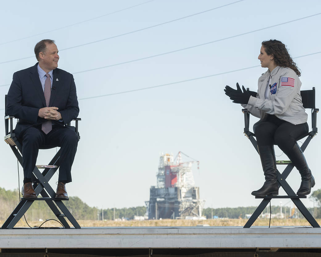 Administrator Bridenstine at the Space Launch System Green Run Test