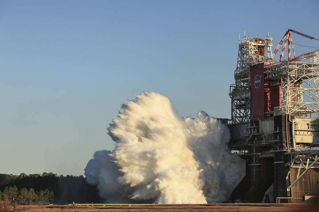 SLS Hot Fire Test. January 16 2021