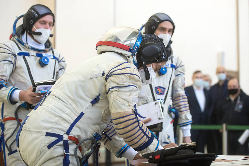 Expedition 65 crew member Mark Vande Hei of NASA