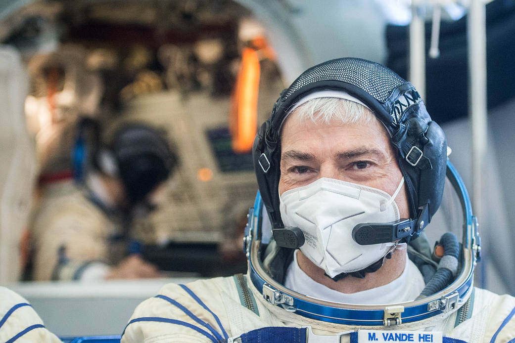 Expedition 65 crew member Mark Vande Hei of NASA