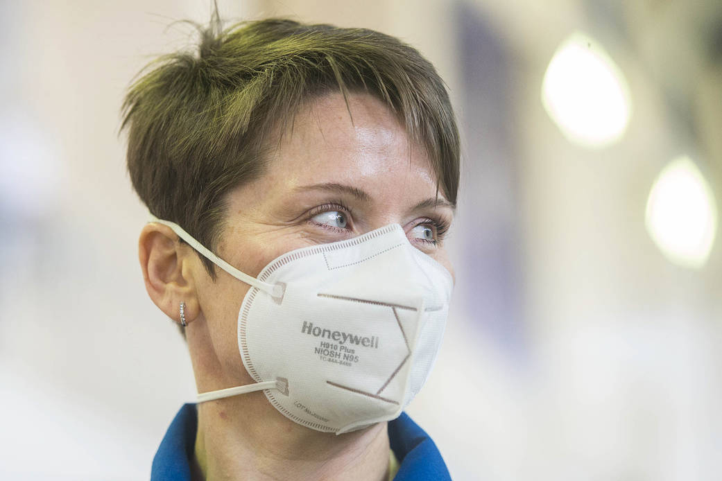 Expedition 65 backup crew member Anne McClain of NASA