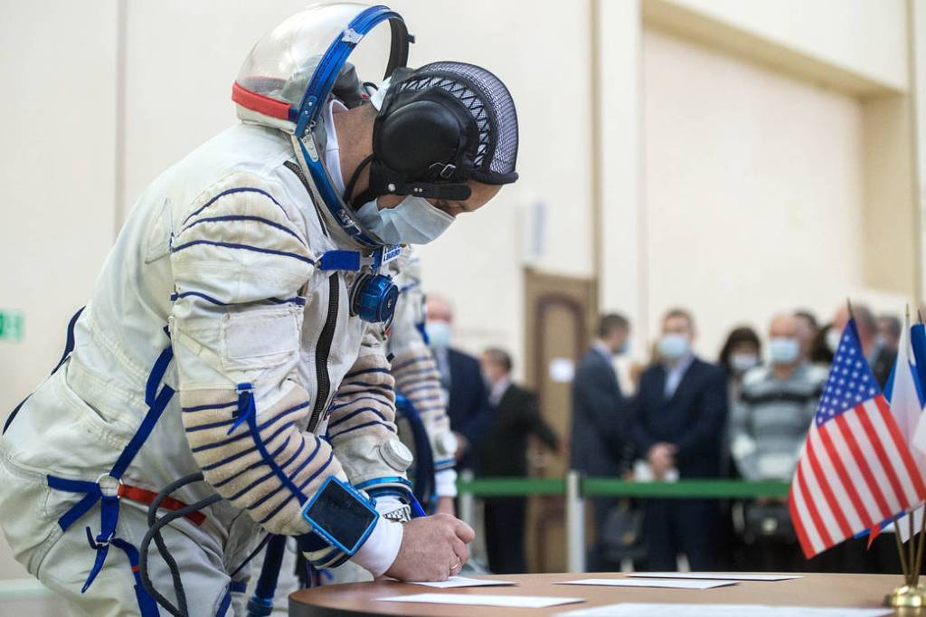 Expedition 65 backup crew member Anton Shkaplerov of Roscosmos