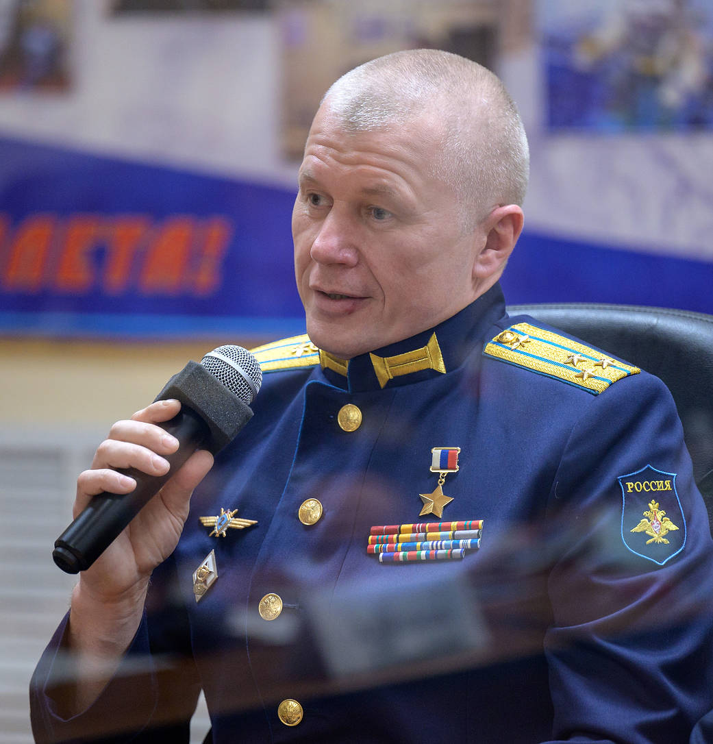Expedition 65 crew member Oleg Novitskiy of Roscosmos