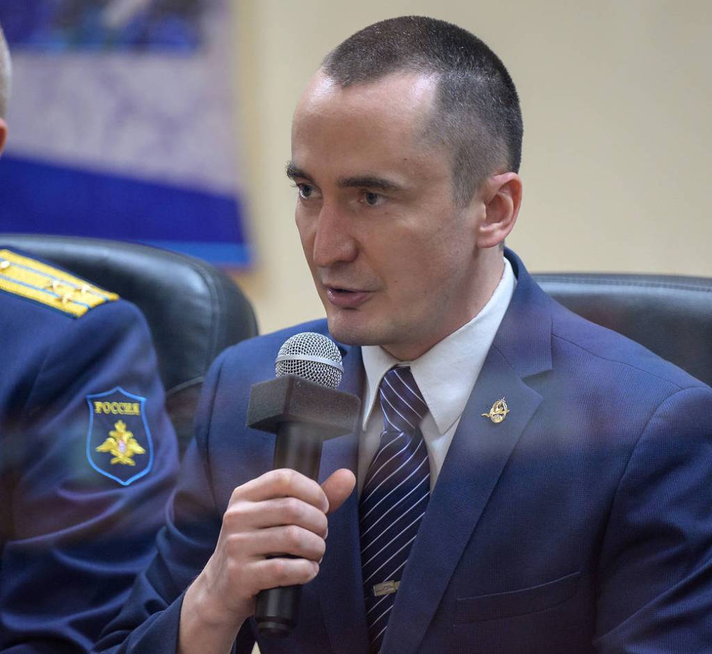 Expedition 65 crew member Pyotr Dubrov of Roscosmos