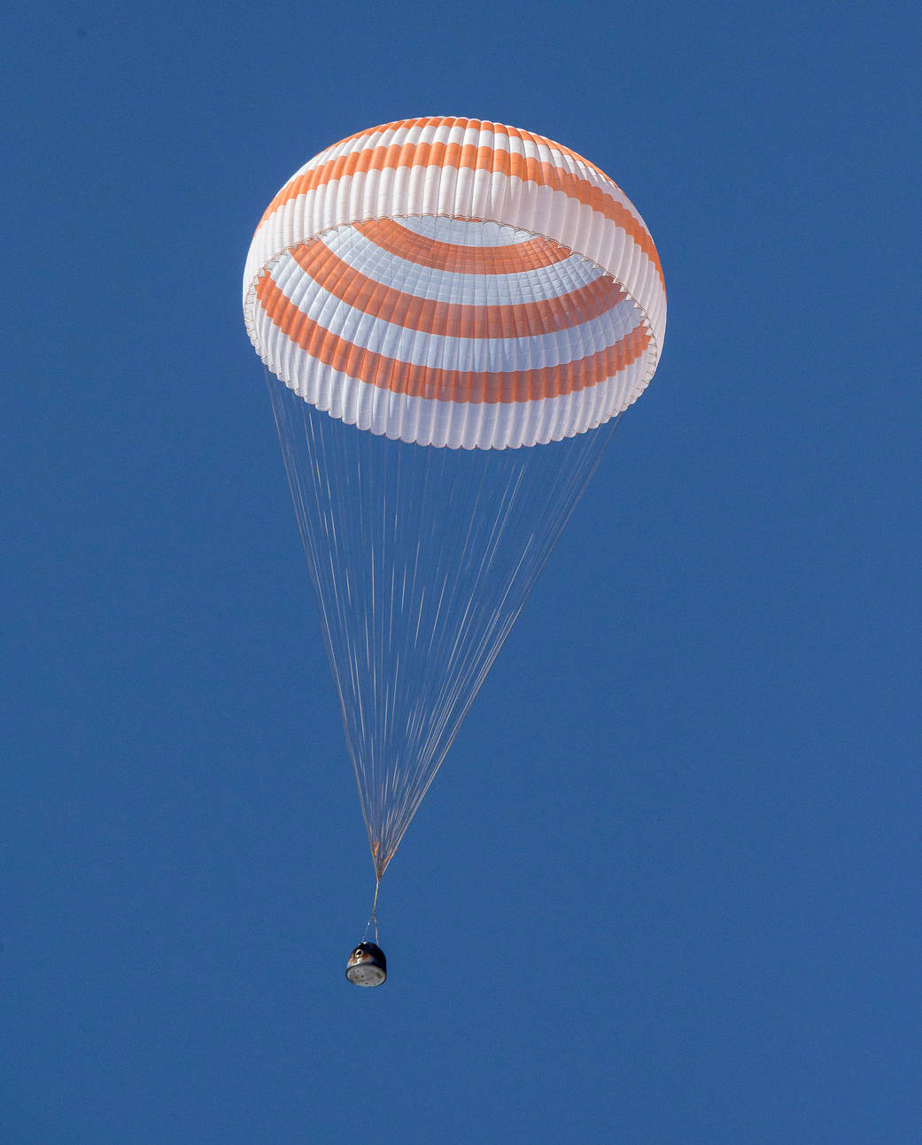 Expedition 64 parachutes to Earth in the Soyuz MS-17 spacecraft