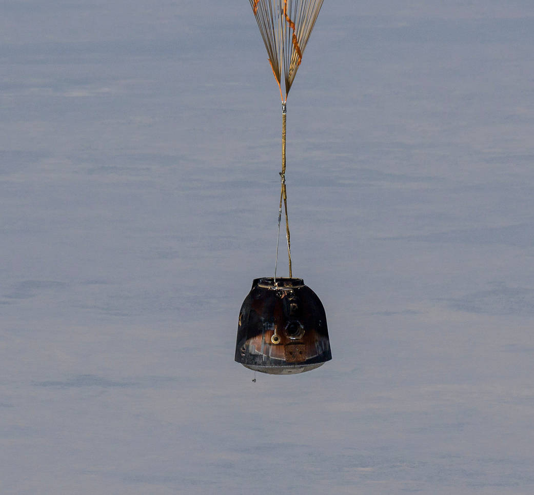 Expedition 64 parachutes to Earth in the Soyuz MS-17 spacecraft