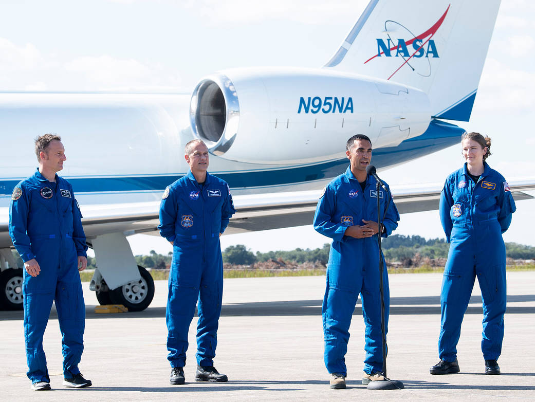 SpaceX Crew-3 astronauts at NASA’s Kennedy Space Center
