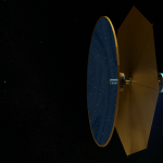 Artist rendition of NIAC Flute Fulltelescope being used in space.
