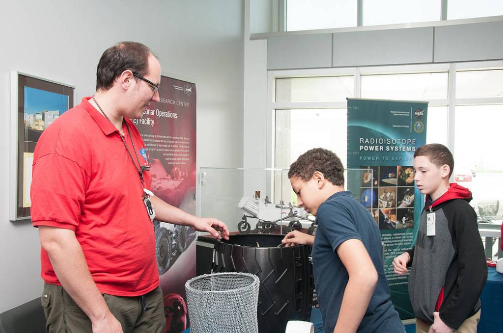NASA Glenn Engineer Kyle Johnson at National Lab Day
