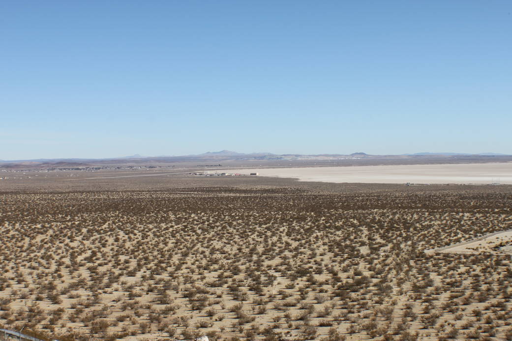 View of north shore of Rogers Dry Lake from Aeronautical Tracking Facility 1 (ATF 1)