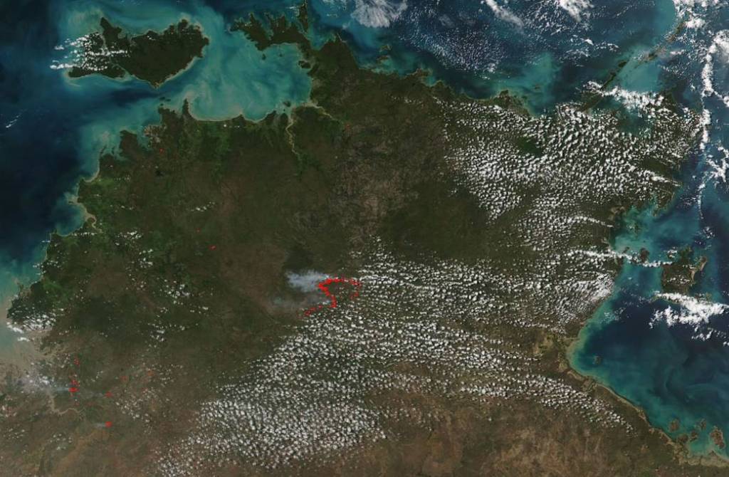 Grass and Scrub Fires in Northern Territory, Australia