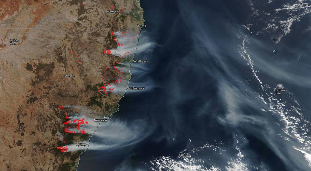 Fires in New South Wales, Australia