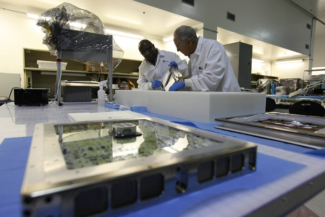 Veggie Series 1 plant experiment is prepared for delivery to the International Space Station.