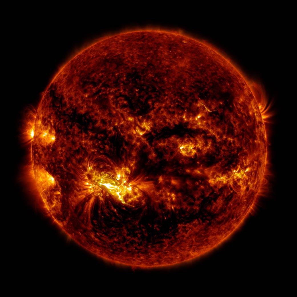 SDO captured an M8.7 class solar flare on Oct. 21. 2014.