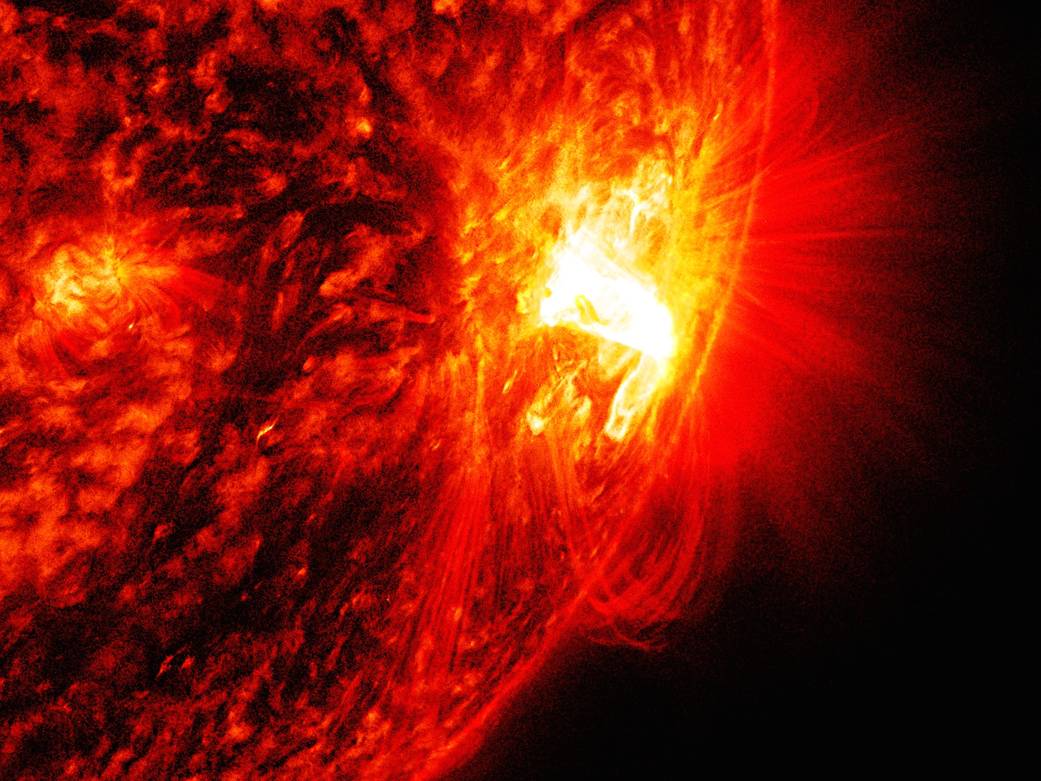 SDO captured this image of an M6.6-class solar flare.