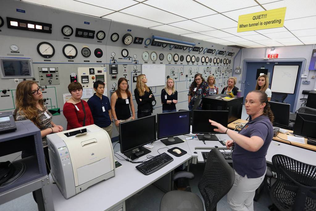 Old Dominion Freshman tour NASA's Langley Research Center.