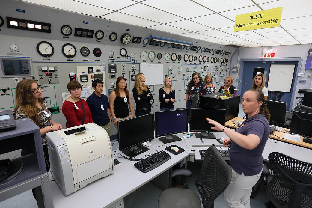 Old Dominion Freshman tour NASA's Langley Research Center.