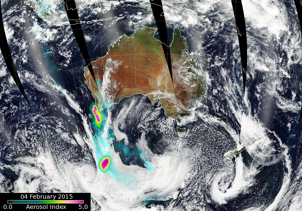 NASA-NOAA’s Suomi NPP Satellite Sees Pollution from Intense Fires in Southern Western Australia