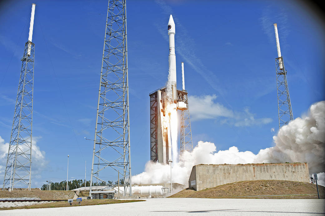 Orbital ATK's Cygnus module launches atop the ULA Atlas V rocket April 18, at 11:11 a.m. EDT, from Space Launch Complex 41.