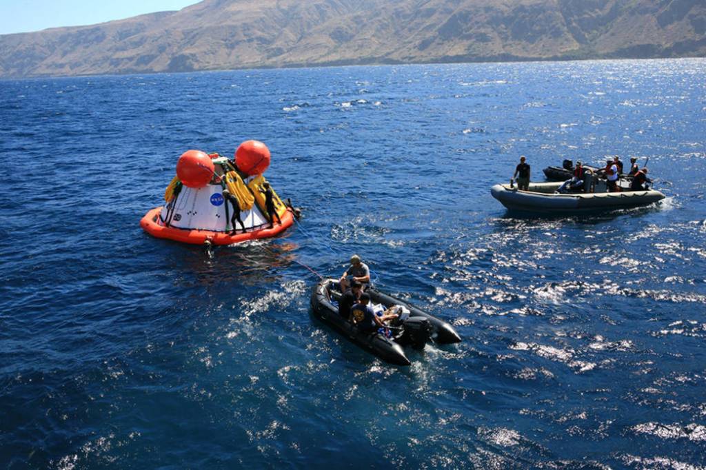 Orion Recovery Test Off California Coast