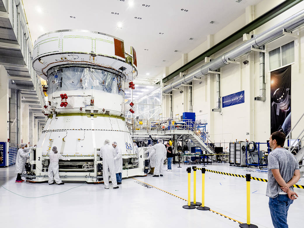 Orion Service Module at Kennedy Space Center