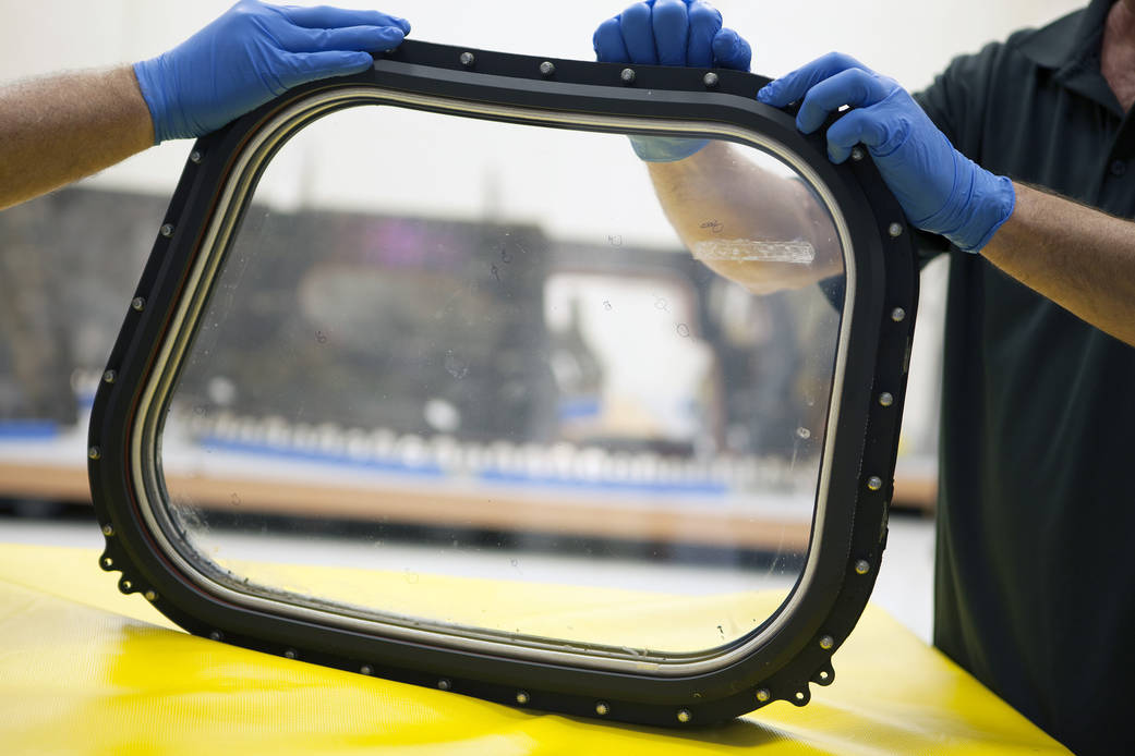 Orion Windows Undergoing Inspection at Kennedy Space Center