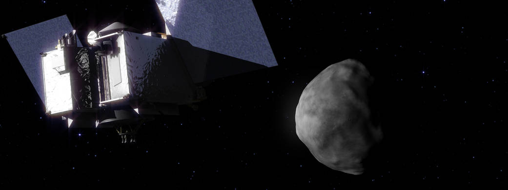 satellite approaches asteroid
