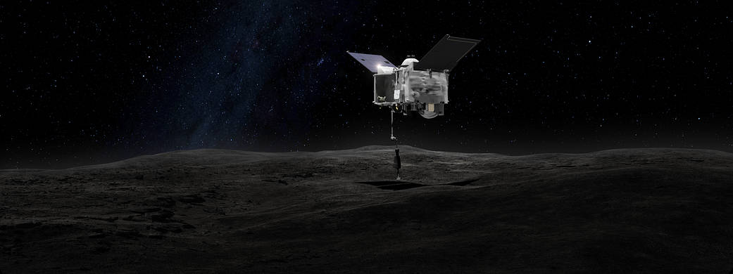 spacecraft touches asteroid