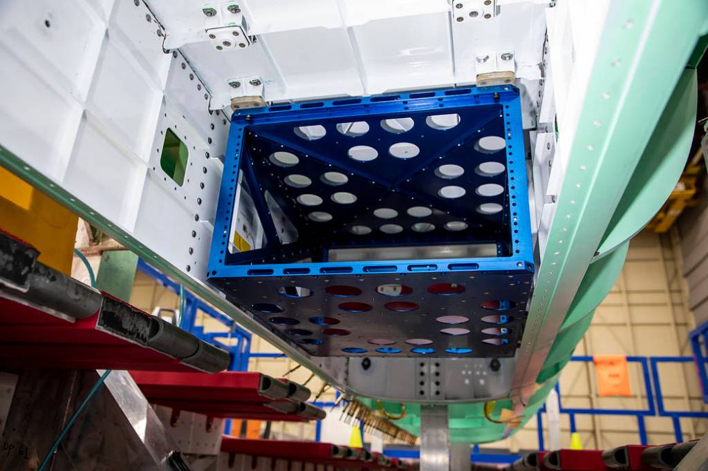 Assembly Milestone Reached as XVS Pallet Installed onto X-59