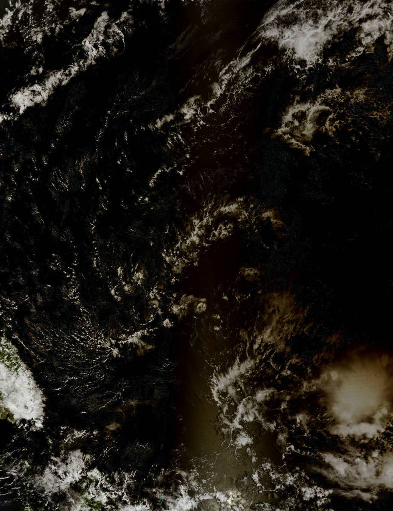 Solar Eclipse Over the South Pacific Ocean