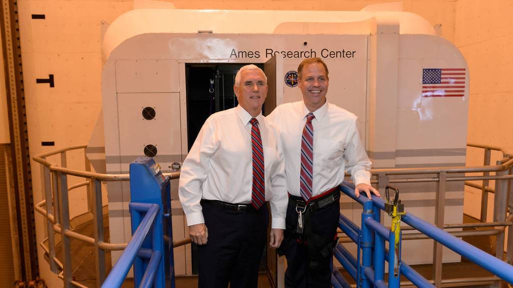 Vice President Pence and Administrator Bridenstine at Ames