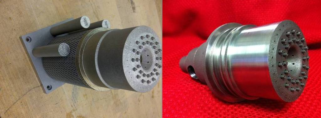 Rocket Engine Injector Manufactured With 3-D Printing Machine