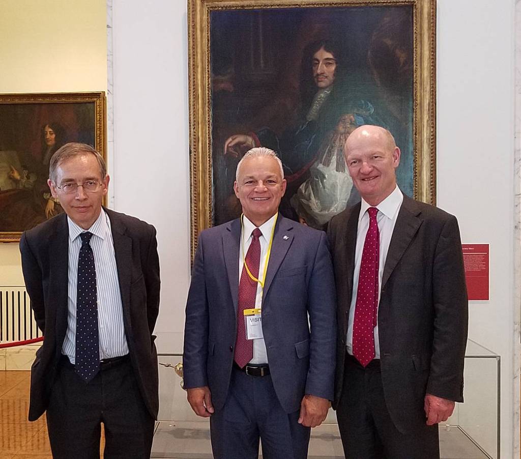 NASA Acting Chief Technologist Douglas Terrier with Dr. Doogal Goodman and the Honorable Lord Willets